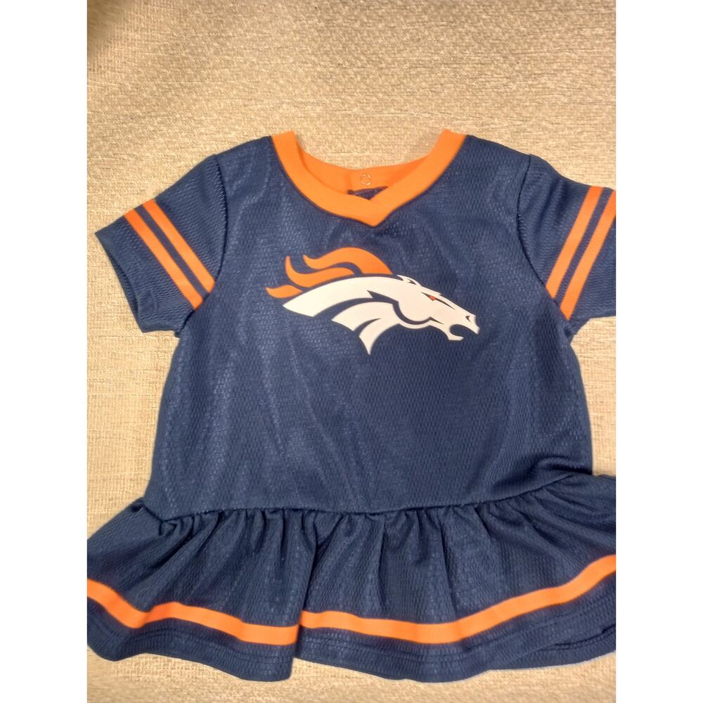 NFL Denver Broncos Baby Girls Dress Cheerleader Sz 18 months 0308
